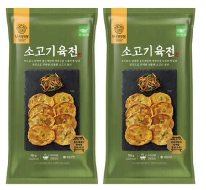 사옹원소고기육전 765g, 756g, 2개