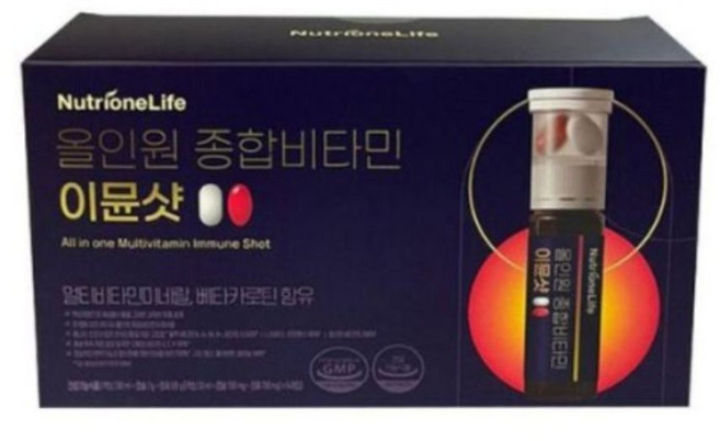 (뉴트리원) 이뮨샷 올인원 종합비타민 14입 x 3개 (액상20ml+캡슐500mg+정제700mg), 3세트, 14회분