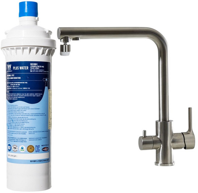 PLUS워터 무타공 직수형 언더싱크 정수기 최고급필터, 방문설치(설치비후불)+필터포함