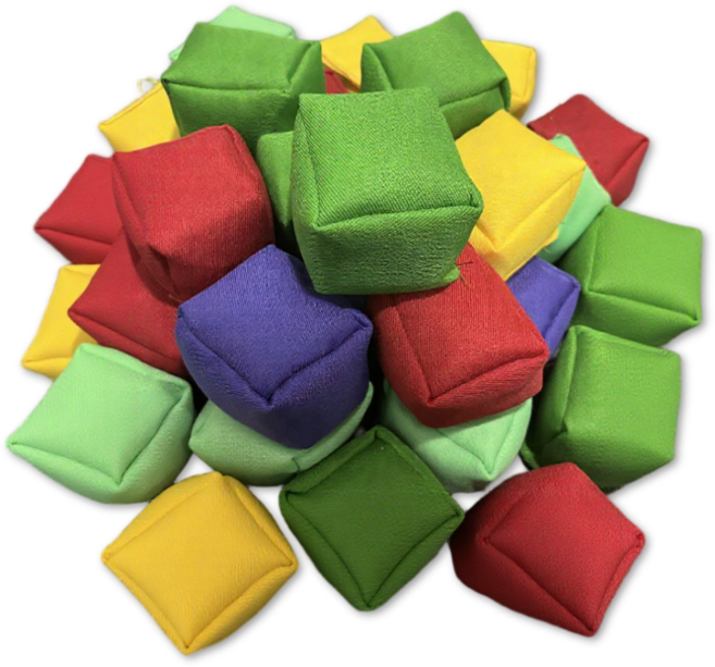 이음모음 콩주머니 모음, 사각 10개, 1세트