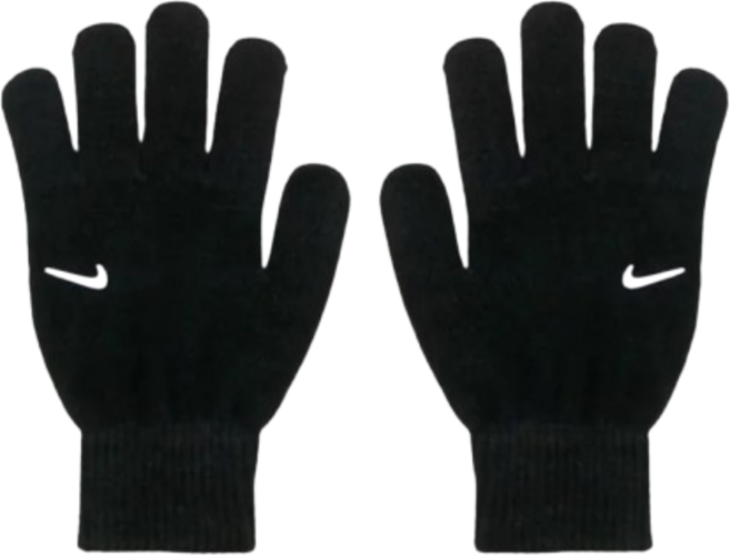 [국내매장판] 나이키 스우시 니트 글러브 / 겨울 방한 털 장갑 블랙