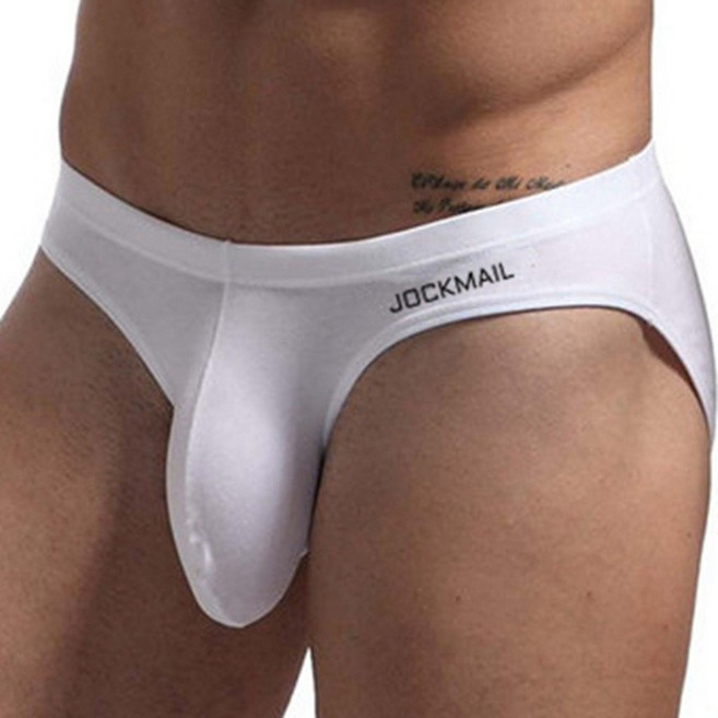 JOCKMAIL 클래식 섹시한 남성 팬티 코튼 원활한 통기성 남성 속옷 낮은 허리 게이 반바지 패션 스포츠 남성용 팬티