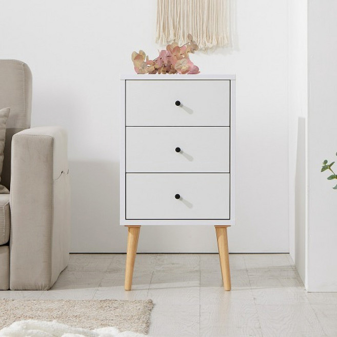 젤비온 3단 협탁 게스트룸협탁 펜션침대옆보조장 원룸침대옆테이블 호텔침대옆수납장, 네이비