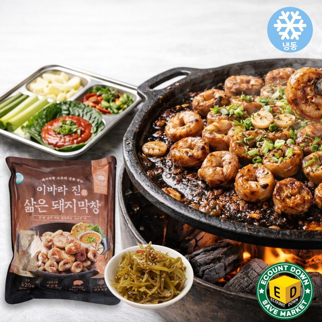 진우 이바라 진 삶은 돼지 막창 620g(120g소스포함)+고추채 슬라이스 150g, 620g