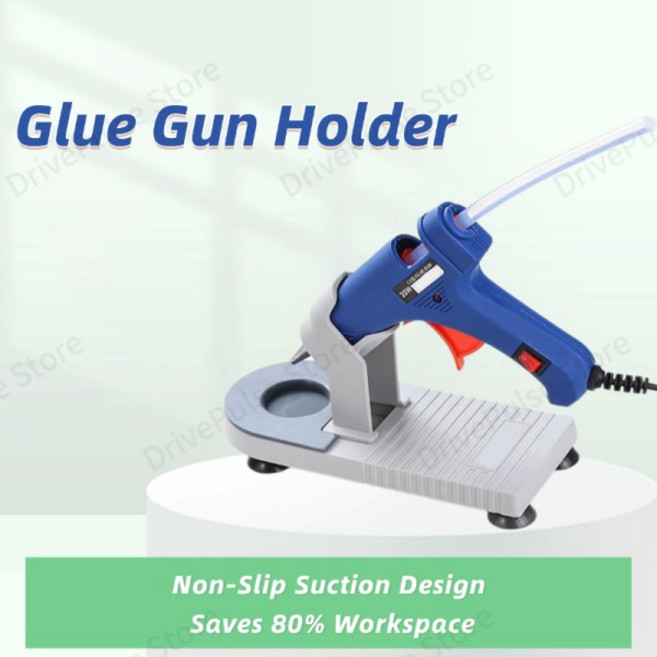 흡입 베이스가 있는 글루건 홀더 스테이션 - 작업장용 고강도 접착 도구 정리함(올바른 크기의 모든 브랜드, 1개