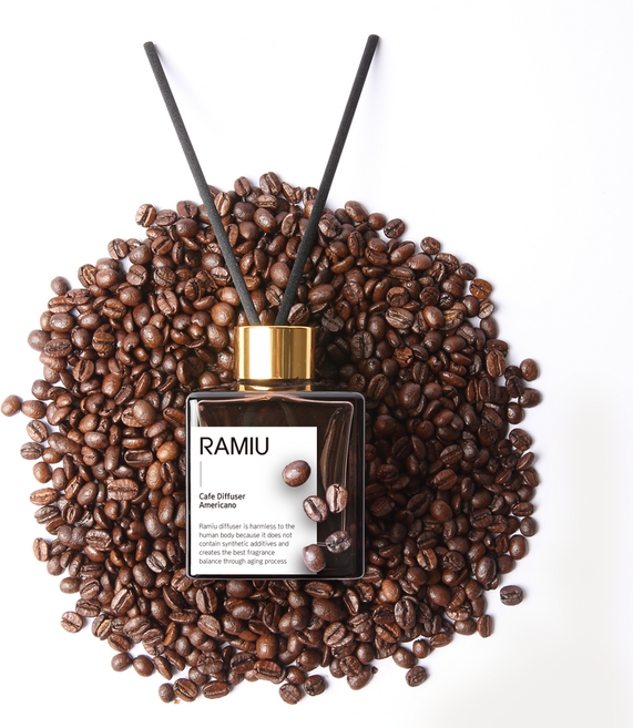 라미유 커피 향 카페 실내 화장실 디퓨저 3세트, 아메리카노 - 카페 향기, 120ml