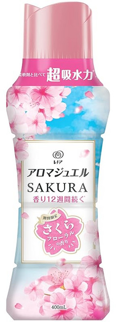 레노아 비즈 유연제 아로마 쥬얼 사쿠라 플로랄의 향기 400ml
