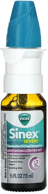 Vicks Sinex 시비어 보습 울트라 파인 미스트 15ml(0.5fl oz), VicksSinex시비어보습울트라파인미스트15ml05f, 1개, 15ml - 쿠팡