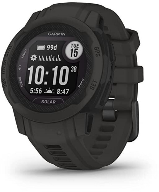 Garmin Instinct 2S 태양열 소형 GPS 아웃도어 시계 태양열 충전 기능 멀티 GNSS 지원 트랙백 라우팅 그래파이트 40mm, 그래파이트 - 2S 솔라, 태양광