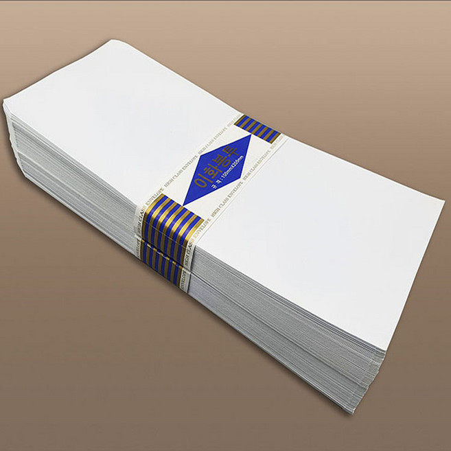 규격 편지봉투 100매 80G 무지봉투 무봉투 사무용품 전표 명세서 서식 어린이집 유치원 초등학교, 화이트, 1개, 1개