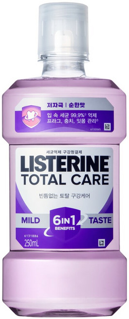 리스테린 리스테린 토탈케어마일드 250ml, 1, 1