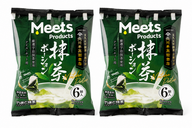 미츠 말차포션 액상말차, 2개, 6개입, 18g