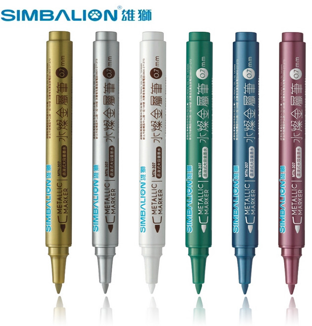 雄獅 MTN-307 水燦金屬筆 (0.7mm) 金屬質感 筆尖滑順 快乾墨水, 1個