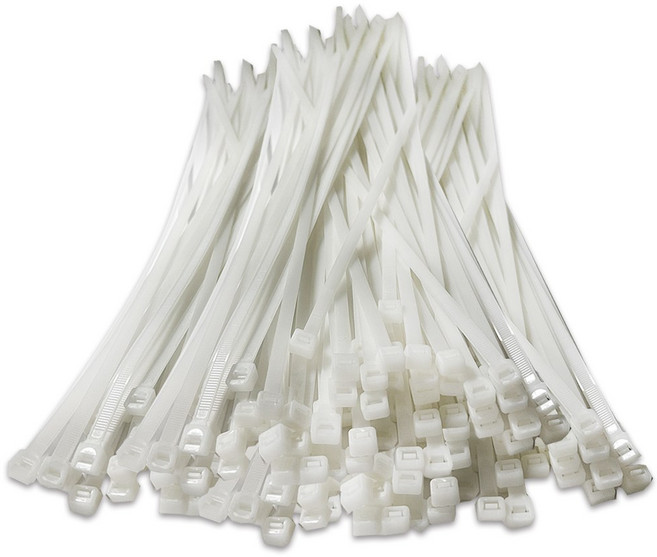 엔더 플렉시블 고급 케이블 타이 특대 400mm, 화이트, 100개