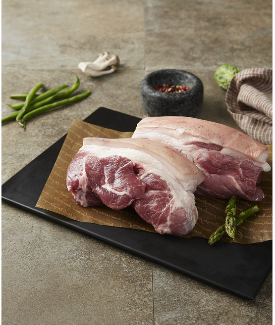 제주흑돼지 숙성 뒷다리살 후지 500g 1kg 구이용 찌개용 제육용 수육용, 1개, 찌개용 절단