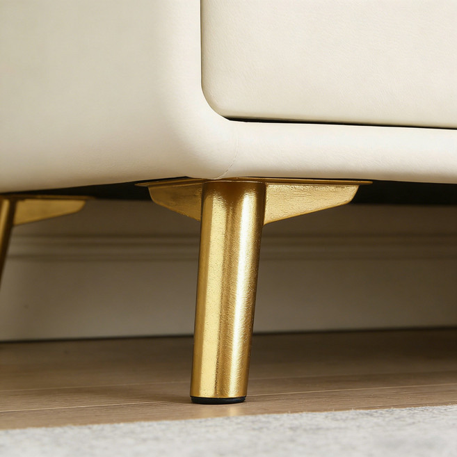 ANYOU 가정용 튼튼한 침대옆장 오염방지 내구성 우수 2단 서랍 정리수납 최적, 1개, 협탁 캐비닛 발(잘못 찍지 마)