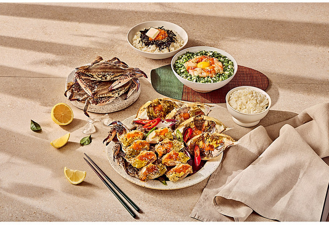 실속암꽃게장 2kg이상 (중간사이즈 알배기 암꽃게 6마리)[여수맛집 명동게장], 1개, 2kg