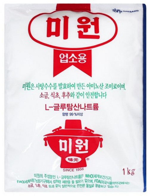 대상 청정원 미원 업소용, 2kg, 6개