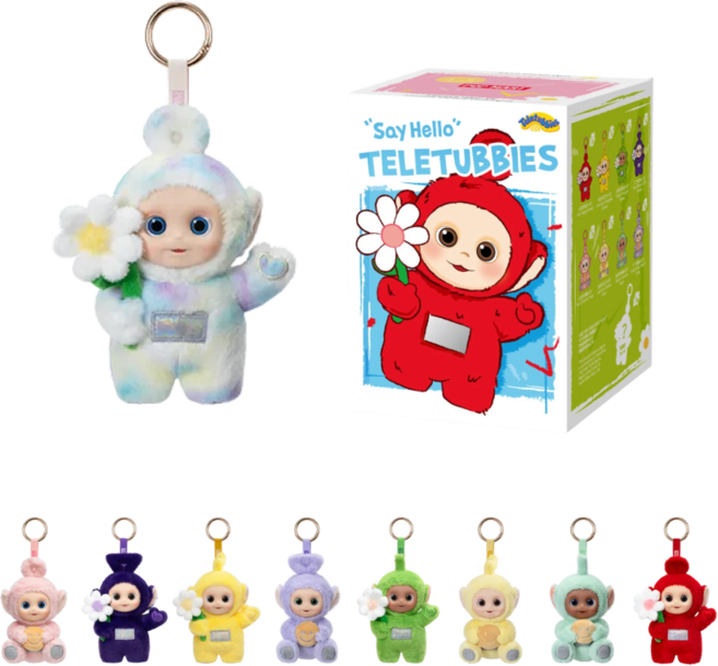 (국내배송) POPMART 팝마트 텔레토비 안녕 시리즈 키링 인형 미개봉 랜덤박스, 1개, 랜덤, 175mm