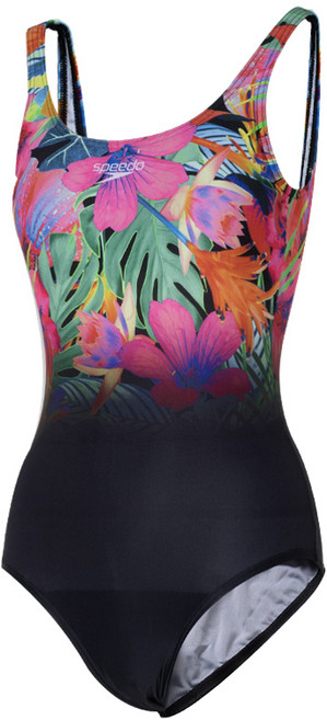 스피도 여성 디지털 플레이스먼트 U백 원피스 수영복 8-10943H071