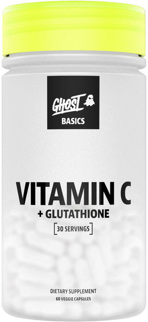 GHOST DRINK 基礎維他命C + 穀胱甘肽素食膠囊, 1罐, 60錠