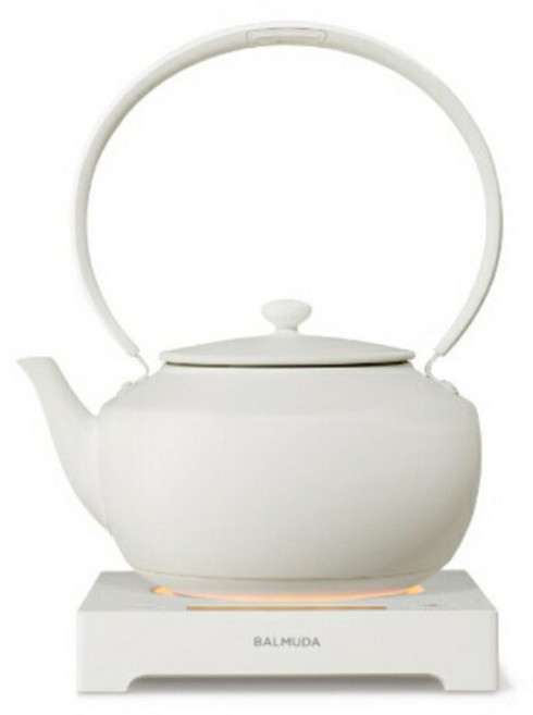 발뮤다 문케틀 전기포트 전기 주전자 화이트 KPT02JP-WH, 단일 사이즈