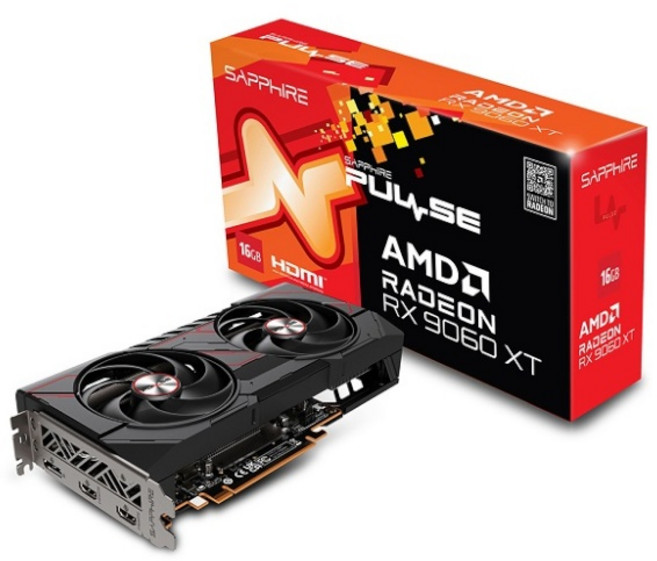 SAPPHIRE 라데온 RX 9060 XT PULSE OC D6 16GB