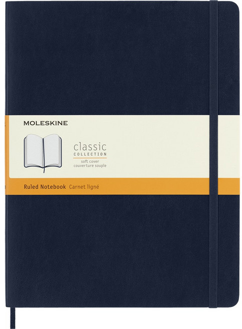 MOLESKINE 經典軟皮筆記本, 藍, 1個