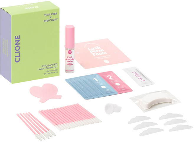 클리오네 비건 셀프속눈썹펌 5회분 세트, 1개