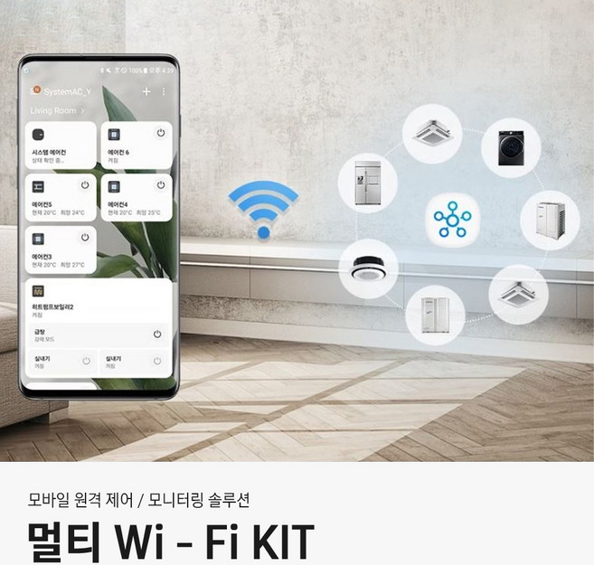 삼성 시스템 에어컨 와이파이 키트 호환중계기 세트 사은품증정 현장설치 지역별상이, 1개, 본품+호환중계기+현장설치(서울/경기/남부/충청)