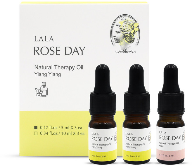 라라로즈데이 아로마 이너퍼퓸 Y존 케어 일랑일랑 5ml 3개세트 속옷 향수 여성청결제, 3개