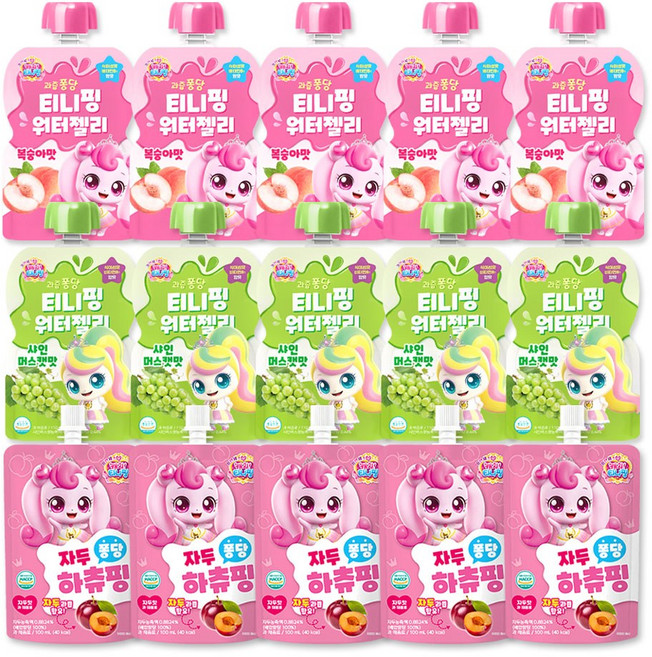 해호 캐치티니핑 과즙퐁당 티니핑 워터젤리, 1박스, 110ml