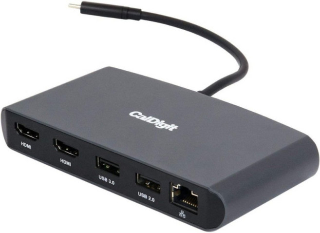 칼디짓 CalDigit 썬더볼트3 미니 독 Thunderbolt 3 Mini Dock USB 허브 포트 다중연결, 1개