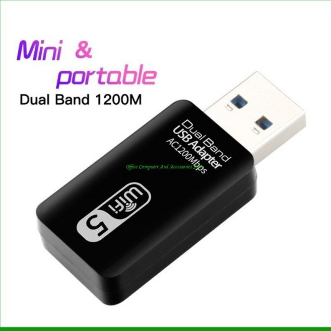 Windows 용 PC 듀얼 밴드 무선 USB WiFi 어댑터 이더넷 수신기 동글 2.4G 5.8GHZ 1200Mbps, 01 빠른