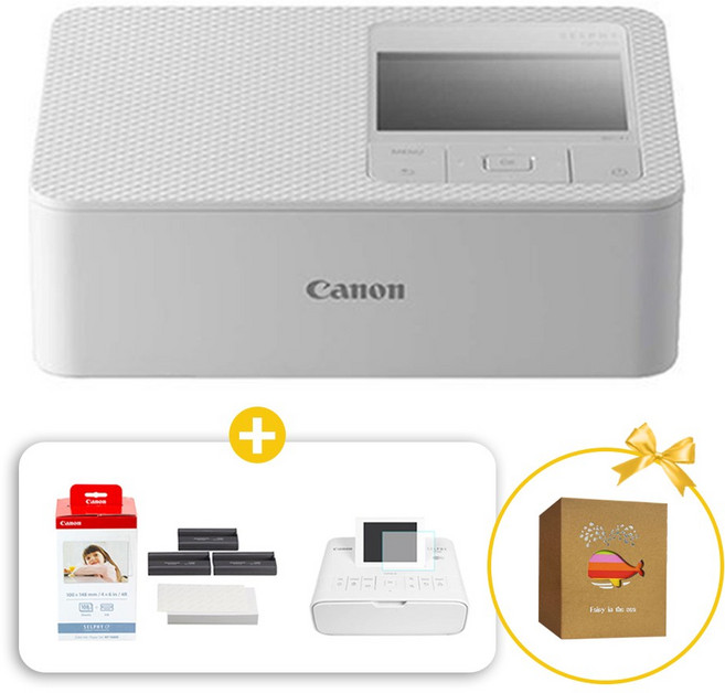 캐논 셀피 포토프린터CP1500+필름+KP-108IN인화지세트, CP1500화이트+KP-108IN+LCD필름