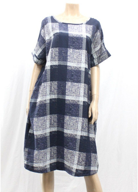 [서울양품점] 빅사이즈 마담 인견주머니 원피스