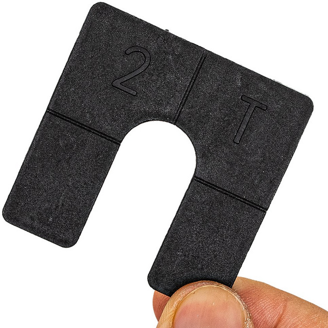 툴리고 심패드 다용도 돌 쿠사비 타일 작업 간격 이지 커팅, 검정색, 200개, 2T