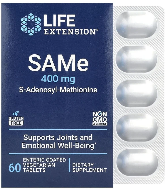 라이프익스텐션 SAMe S 아데노실 메티오닌 400mg 타블렛 60정, 1 - 쿠팡
