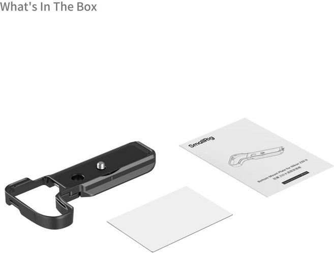 SmallRig 니콘 Z50 II용 카메라 케이지 강화 유리 보호대 아르카 스위스 퀵릴리즈 플레이트, 02 Baseplate 4981, 1개