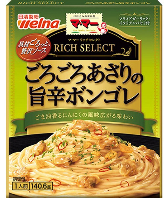 닛신제분 웰나 마 리치 셀렉트 굵은 바지락 맛 매운맛 봉골레 1인분 파스타 소스