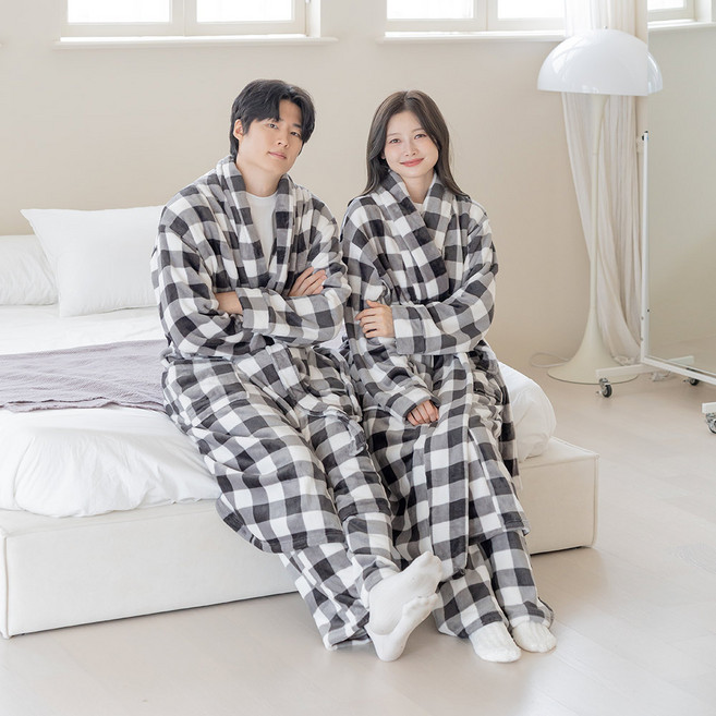 로브 수면 가운 극세사 겨울 프리미엄 실내복 샤워가운 아킵
