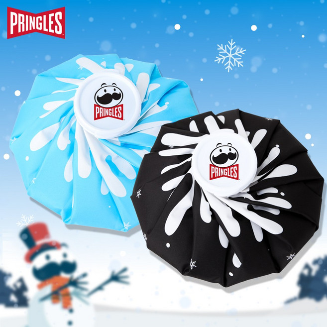 프링글스 얼음주머니 골프 아이스팩 냉온찜질 대용량, 블랙, 상세 설명 참조, 1개