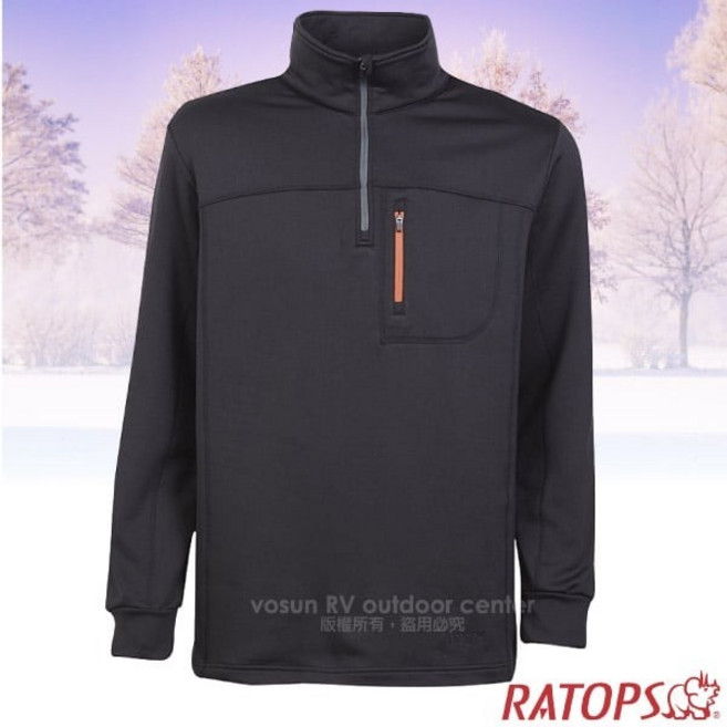 RATOPS Thermolite 男款 長袖保暖刷毛半開襟休閒衫 DB5920