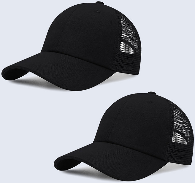 아띠Ahtty 1+1 남여공용 심플 베이직 데일리 무지 메쉬 야구 볼캡 모자