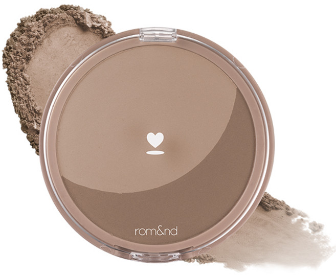 rom&nd Better Than Shape 雙色修容粉餅, 01 오트 그레인, 1個