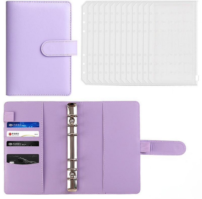 Skansol 똑똑한 절약생활 현금 바인더, 1개, 퍼플