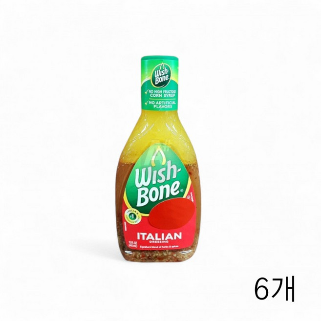 위시본 이탈리안 드레싱 473ml X 6개 샐러드소스, 1ml, 1개