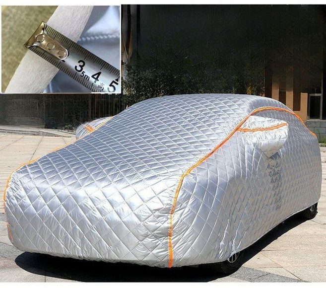 자동차 방한커버 보온 덮개 우설 우박 성애방지 실버, 1개
