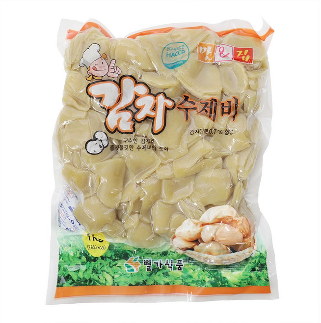 별가식품 감자수제비, 1kg, 2개