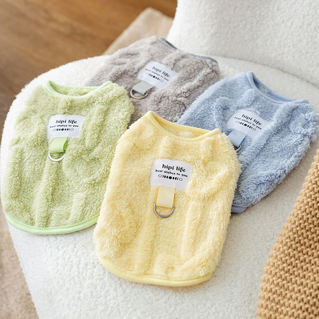 메디펫 강아지 반려동물 기모 옷 올인원 겨울 후리스, 블루, 1개